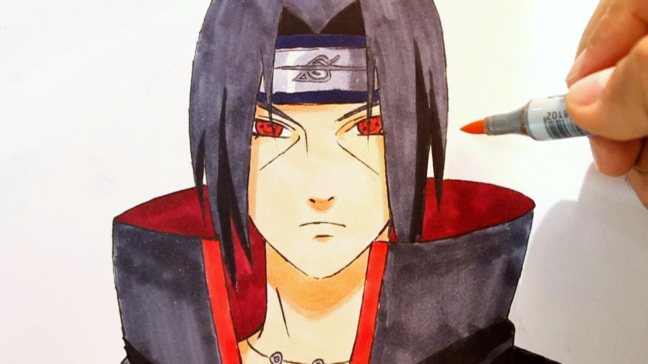 How To Draw Itachi Uchiha Drawings Ideas For Kids Drawing Lesson