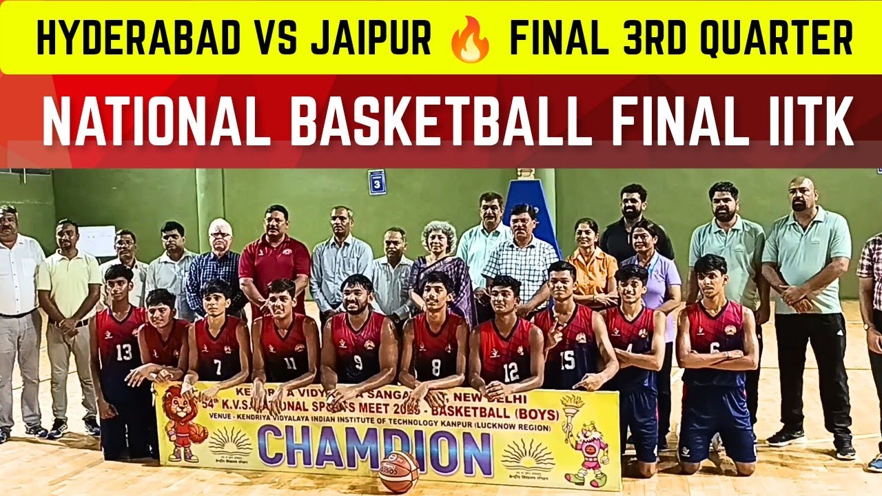 Hyderabad vs Jaipur | Final Battle Continues | 3rd Quarter | IIT Kanpur Basketball Sports Meet 2025