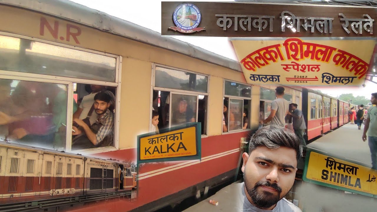 Kalka Shimla NG Express Train Journey in *GENERAL SEATING* || High Temperature & Overcrowded Coach