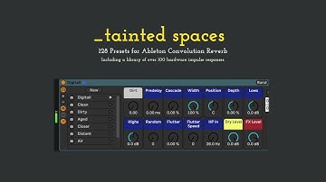 _tainted spaces Ableton Convolution Reverb presets + studio hardware IR library demo - no talking