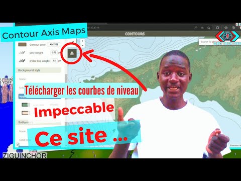 Télécharger les COURBES DE NIVEAU de n'importe quelle zone Géographique | Contours Axis Maps Carto