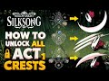Hollow Knight Silksong - Fastest Way to UNLOCK All Act 1 Crests
