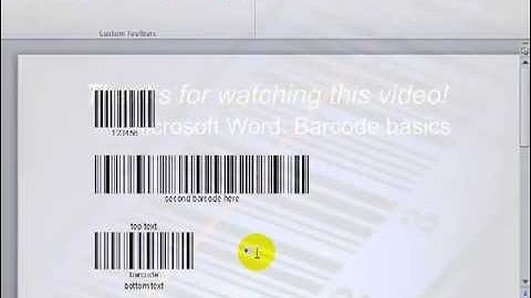 BarCodeWiz ActiveX Control - Create Barcodes in Microsoft Word