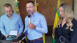Alcalde de Bucaramanga le entregó la llave de la ciudad a Rafael Dudamel, técnico del Atlético.
