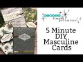 How Designer Paper Prompted Me to Make 4 Easy DIY Masculine Cards