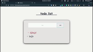Creating Todo Web App Using Vanilla JavaScript