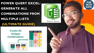 Power Query Excel: Generate All Combinations from Multiple Lists (Ultimate Guide)