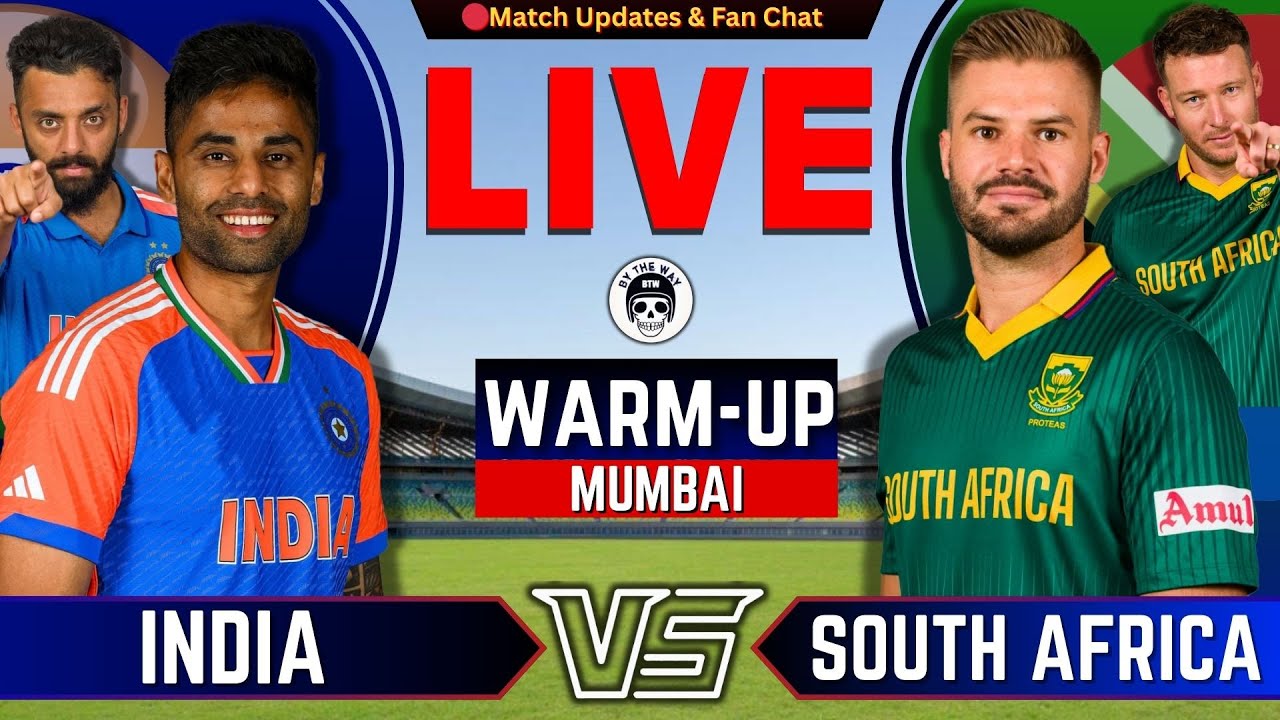 🔴INDIA vs South Africa, Warm-up Match | T20 WC 2026 | IND vs SA Live Score & Update | By Shahid