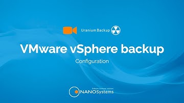 Set up a VM VMware vSphere backup
