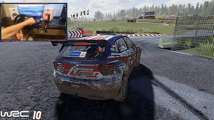 VW Polo Rally2 | WRC 10 Rally Estonia TOP 10 | Thrustmaster T300RS Gameplay