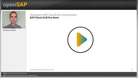 SAP Cloud ALM - Implementation  Overview