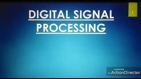 week 1 Introduction To DSP