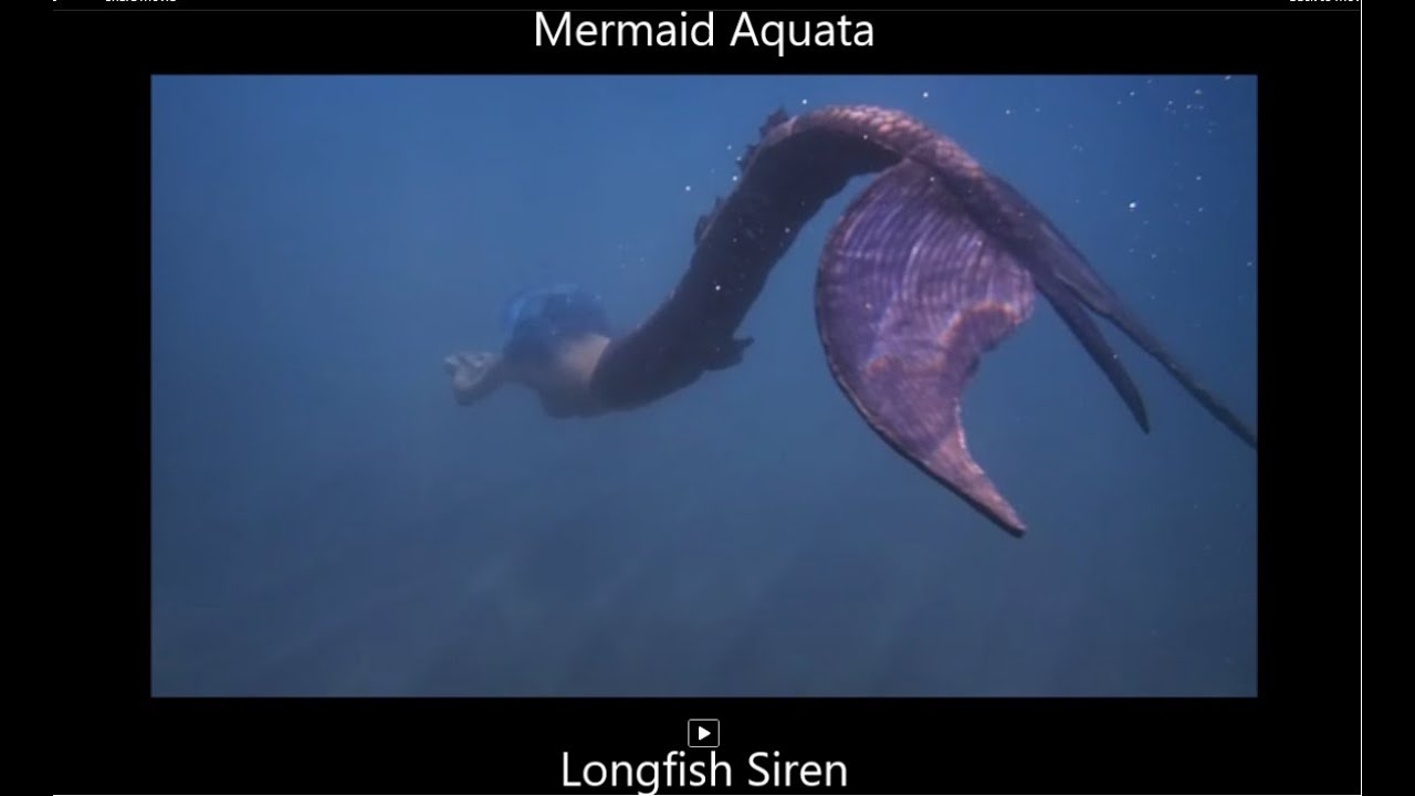 Tail SIREN like the series test swim in the sea