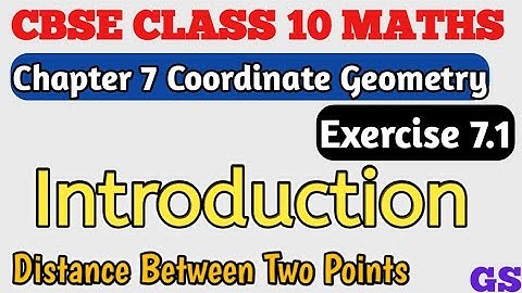 Chapter 7 - Introduction Exercise 7.1 - Coordinate Geometry - CBSE Class 10th Maths in Tamil - NCERT