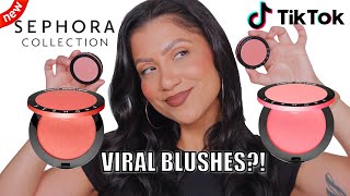 TIKTOK MADE ME BUY IT SEPHORA COLLECTION VIRAL BLUSHES +ALL DAY WEAR TEST *oily skin*|MagdalineJanet