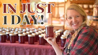 Canning a YEAR'S WORTH of Plum Jelly in one day! HUGE PRESERVING DAY in the Homestead Kitchen