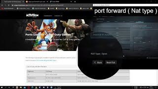 Open NAT Type in COD Warzone  PORTS FORWARD   طريقة فتح البورت النات تايب البورت فورود كود