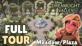 Plaza and Peaceful Meadows Tour 🌷 / Design Layout / Decorating Ideas in Disney Dreamlight Valley
