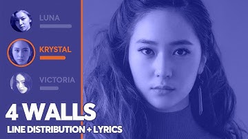 f(x) - 4 Walls (Line Distribution + Color Coded Lyrics) PATREON REQUESTED