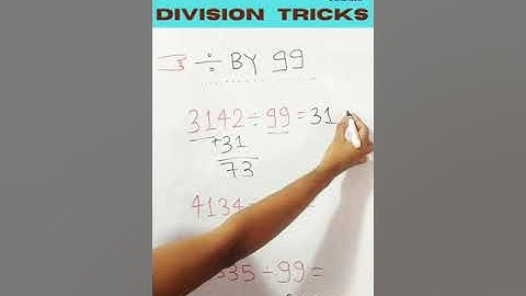 How to divide any number by 99 | Division tricks #shorts #j2lhub #division #maths
