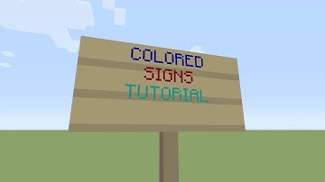 Minecraft (Xbox One) - COLORED SIGNS - EASY TUTORIAL