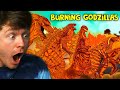 Reacting to EVERY GODZILLA as BURNING GODZILLA! (Animation)