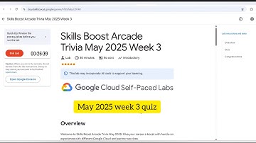 Skills Boost Arcade Trivia May 2025 Week 3 Quiz answer|| #quiz #googlecloud #swags