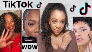 TikTok Beauty Hacks Pro Make-Up Artist Reaction |#makeup #tiktok #hacks