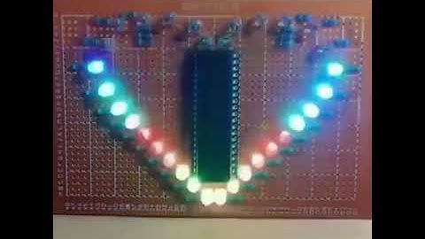 Heart Shape Led Chaser By AT89s52 #electronicsprojects #short #shorts