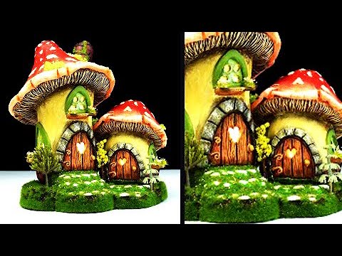 ❣DIY Mushroom House Using a Jar❣ 