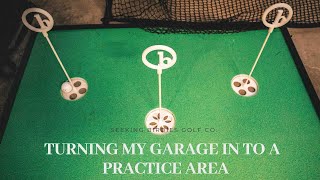 Converted My Garage In To A GOLF PRACTICE Area - HOW To Set up A Golf Bay in your Garage!