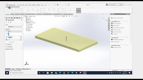 INTRODUCTION TO SOLIDWORKS : HOW TO USE EXTRUDED BOSS/BASE