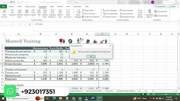 Shelly Cashman Excel 2019 | Module 9: SAM Project 1a Maxwell Training | SC_EX19_9a