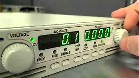 Agilent Technologies N5700 DC Power Supply Safe and Auto Start Setting