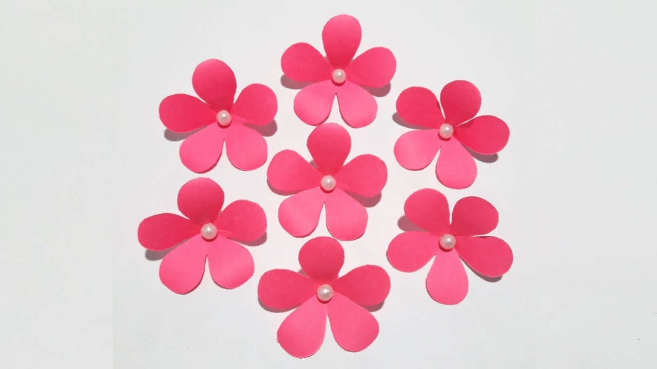 Folding Paper Flowers (5 Petals), Kids' Crafts