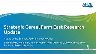 What has been happening at Strategic Cereal Farm East - Harvest 2021