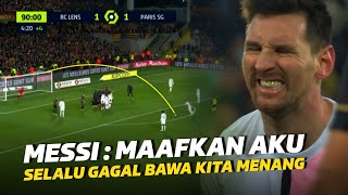 STOP CRYING ON THE FIELD‼️, Leo Messi's sadness when he failed to score a