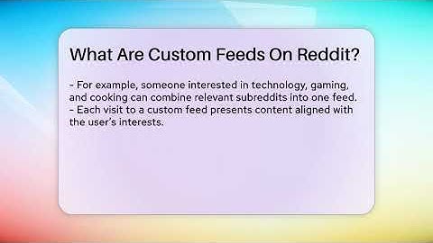 What Are Custom Feeds On Reddit? - Everyday-Networking