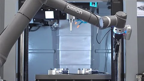 OMRON Cobot - CNC Machine Tending with Industry 4.0 solutions.