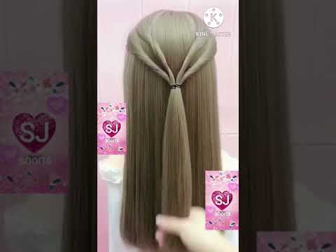 Simple hair style for girls .#shorts ,#love ,#cute ,#hair ,#style