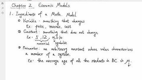 Chapter 2 Economic Models (1/3)
