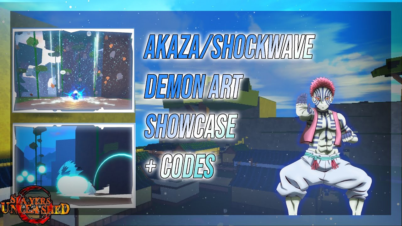 (Slayer Unleash) Akaza/Shockwave Showcase + NEW CODES | Roblox