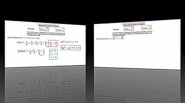 MathCamp321: Sum and product of roots formulas related to (quadratic equations)