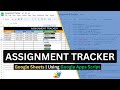 Automated Assignment Tracker in Google Sheets (Free Template!)
