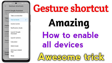 Some different use gesture shortcut and make you device awesome 😊