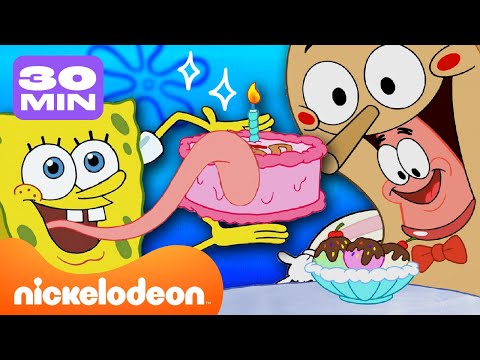 Видео: Губка Боб | Все конфеты, сладости и вкусняшки! | 30-минутная подборка | Nickelodeon Cyrillic