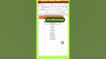 🔥 Fix ANY Excel Date Format in SECONDS! (One-Click Magic!) I #excel #excelformatting
