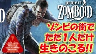 【Project Zomboid】アイテム少量のギリギリ生存モードに挑戦！