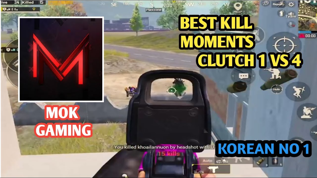 BEST MOMENTS MOK GAMING CLUTCH 1 VS 4 | 1 vs 4 Moments | PUBG MOBILE ...