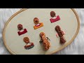 6 easy hair embroidery tutorial  step by step tutorial for beginners  embroidery by gossamer